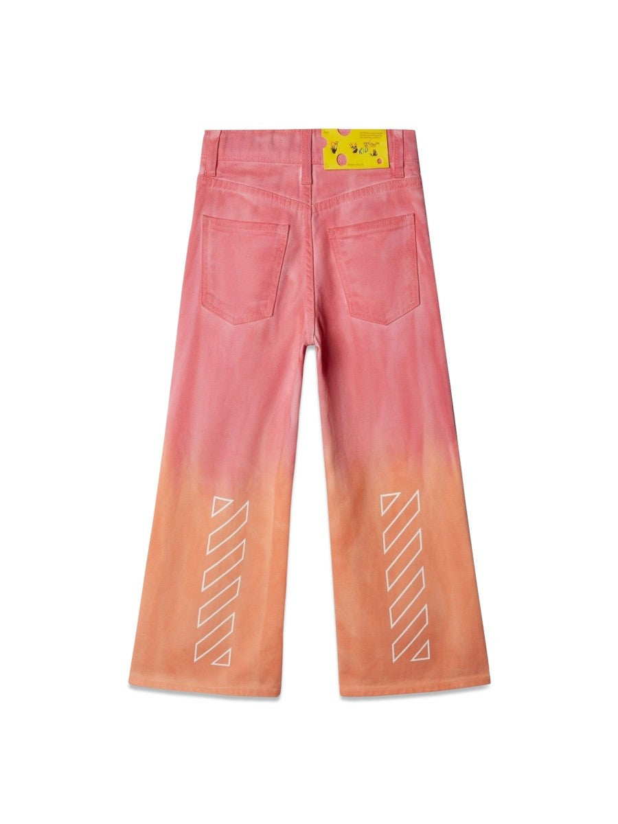 Off-white WIDE LEG PANT