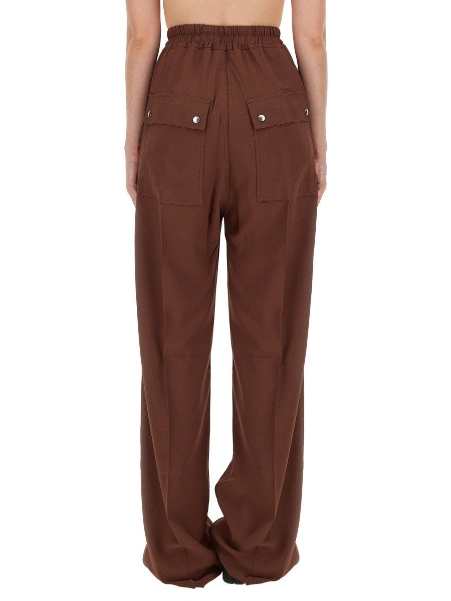 RICK OWENS WIDE LEG PANTS