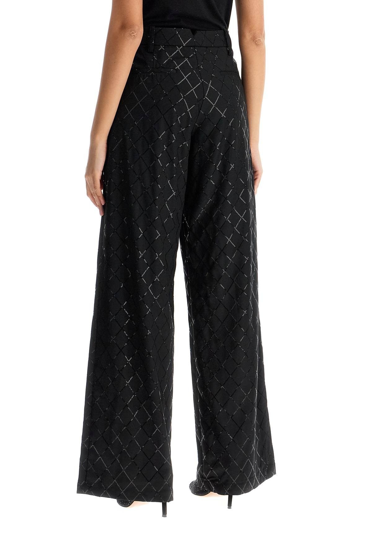 ROTATE wide pants with sequins.