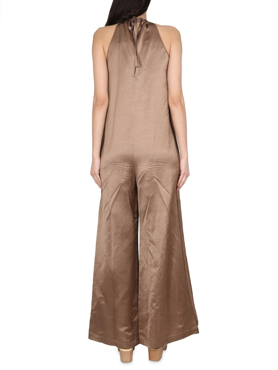 ALYSI WIDE SATIN JUMPSUIT