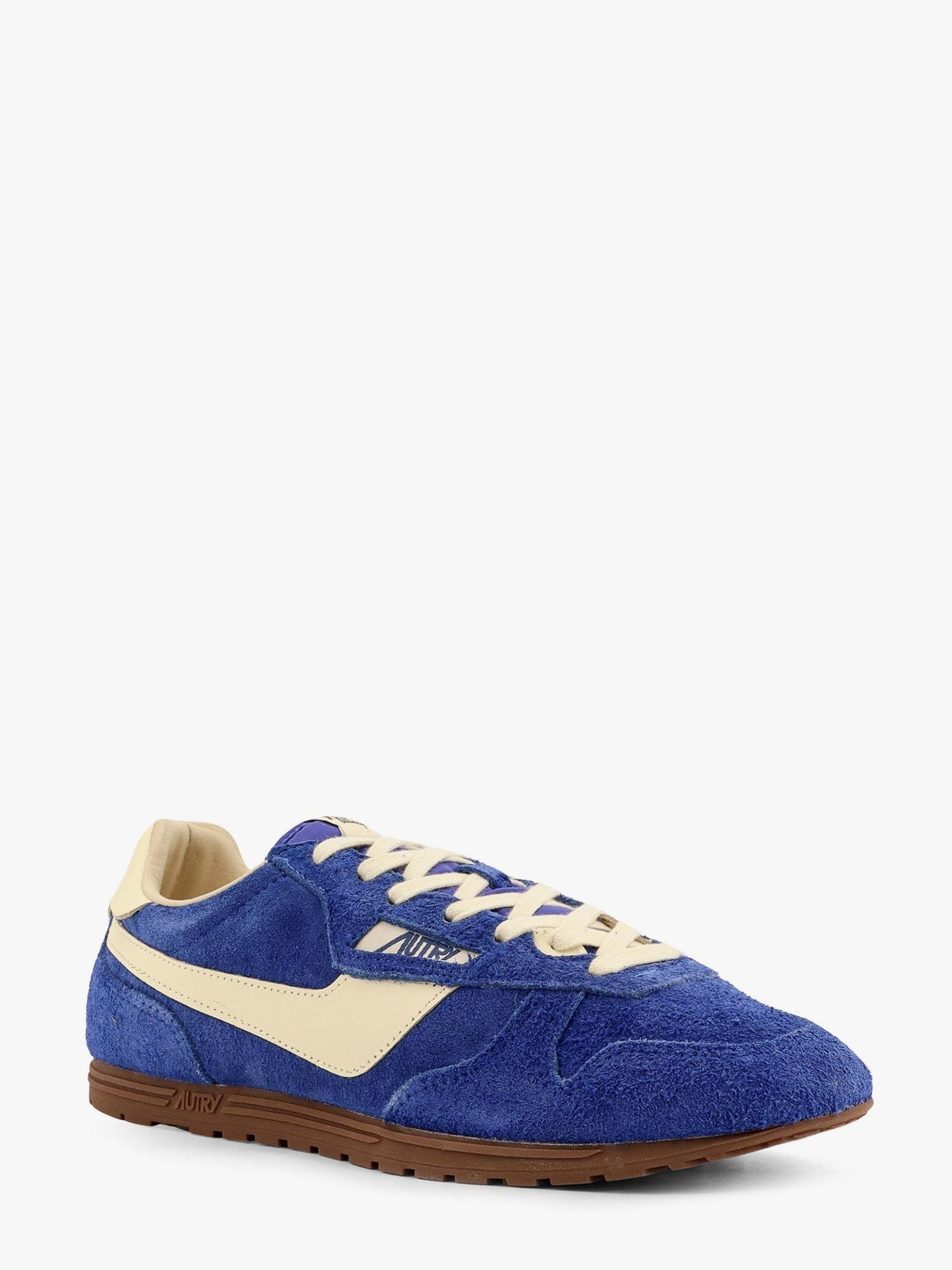 Autry Windspin low-top suede and leather sneakers