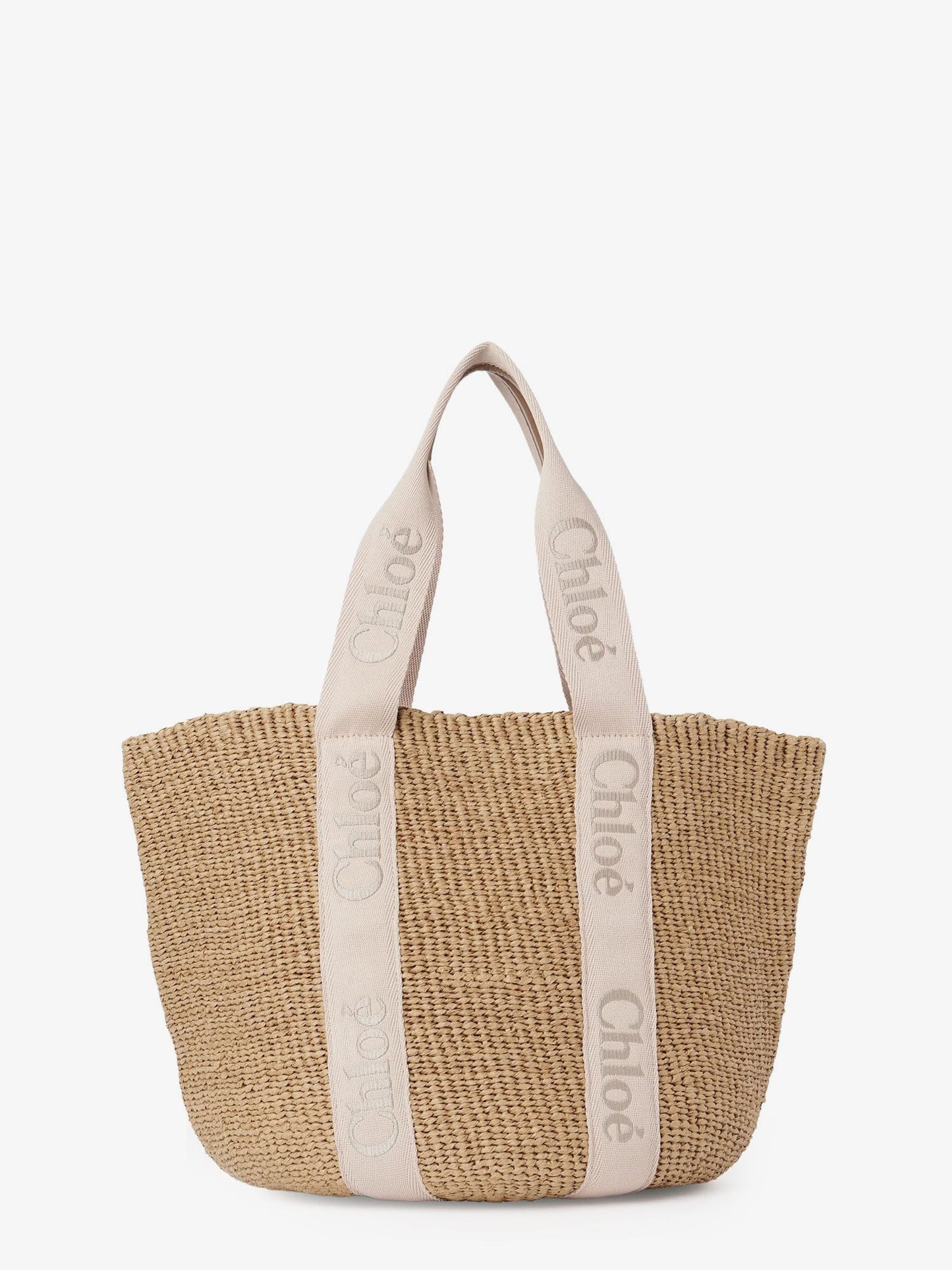CHLOE' Woody rafia shoulder bag