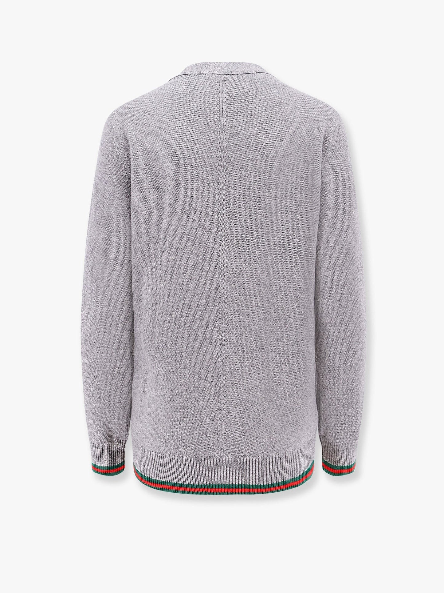 Gucci Wool and cashmere cardigan with web detail