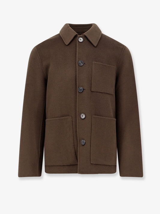 AMARANTO Wool and cashmere coat