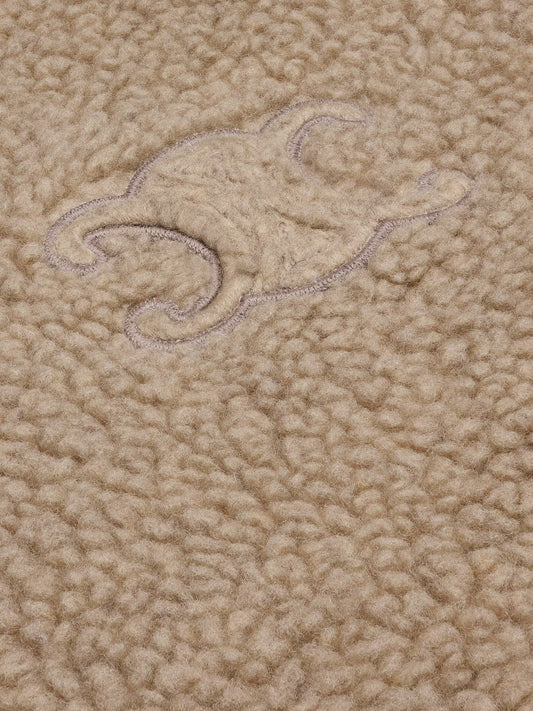 Celine Wool and cotton jacket with Triomphe embroidery