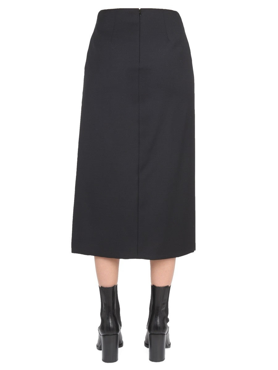 Alexander Mcqueen WOOL AND MOHAIR SKIRT