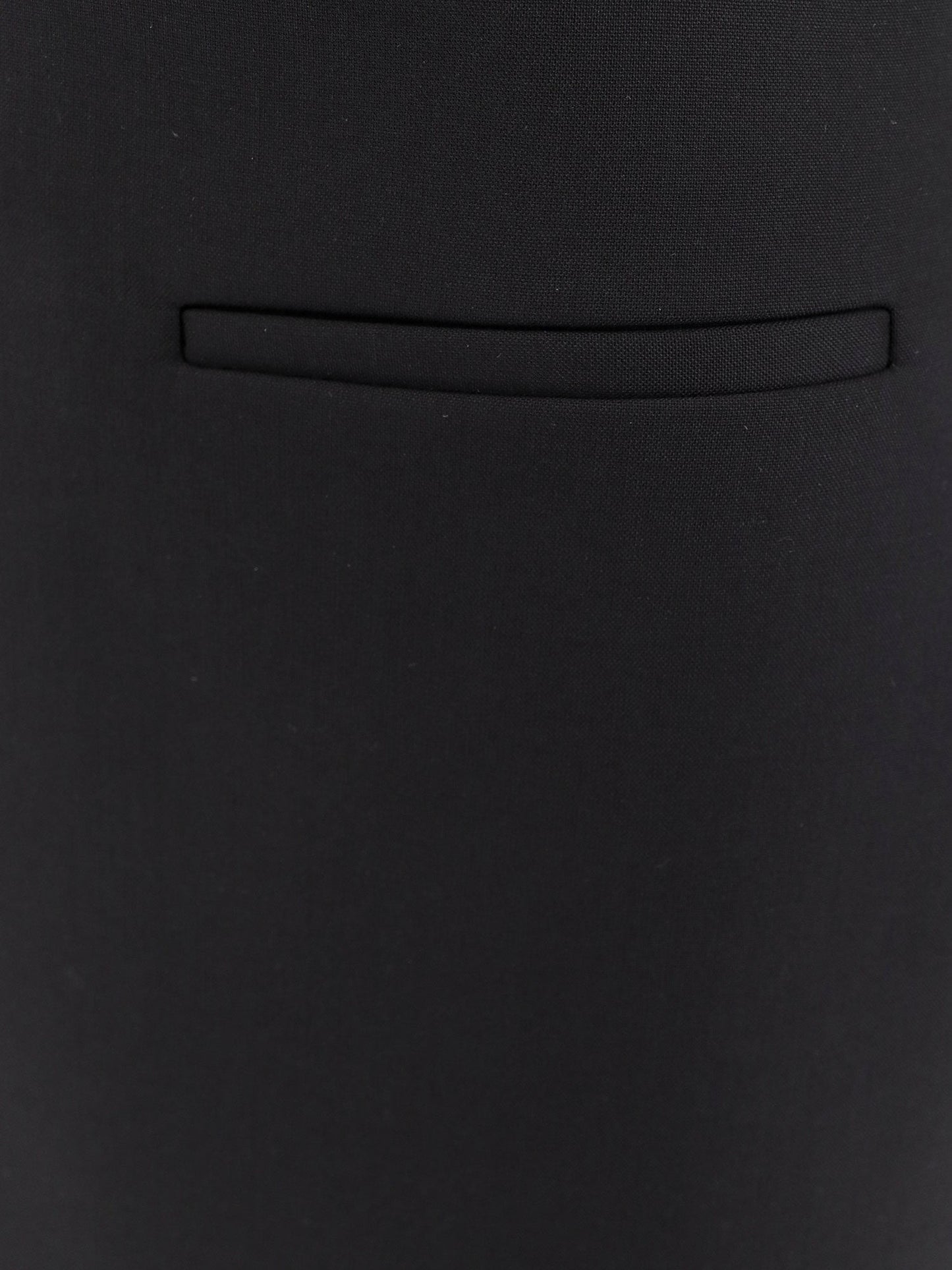 ROHE Wool blend skirt with silk insert