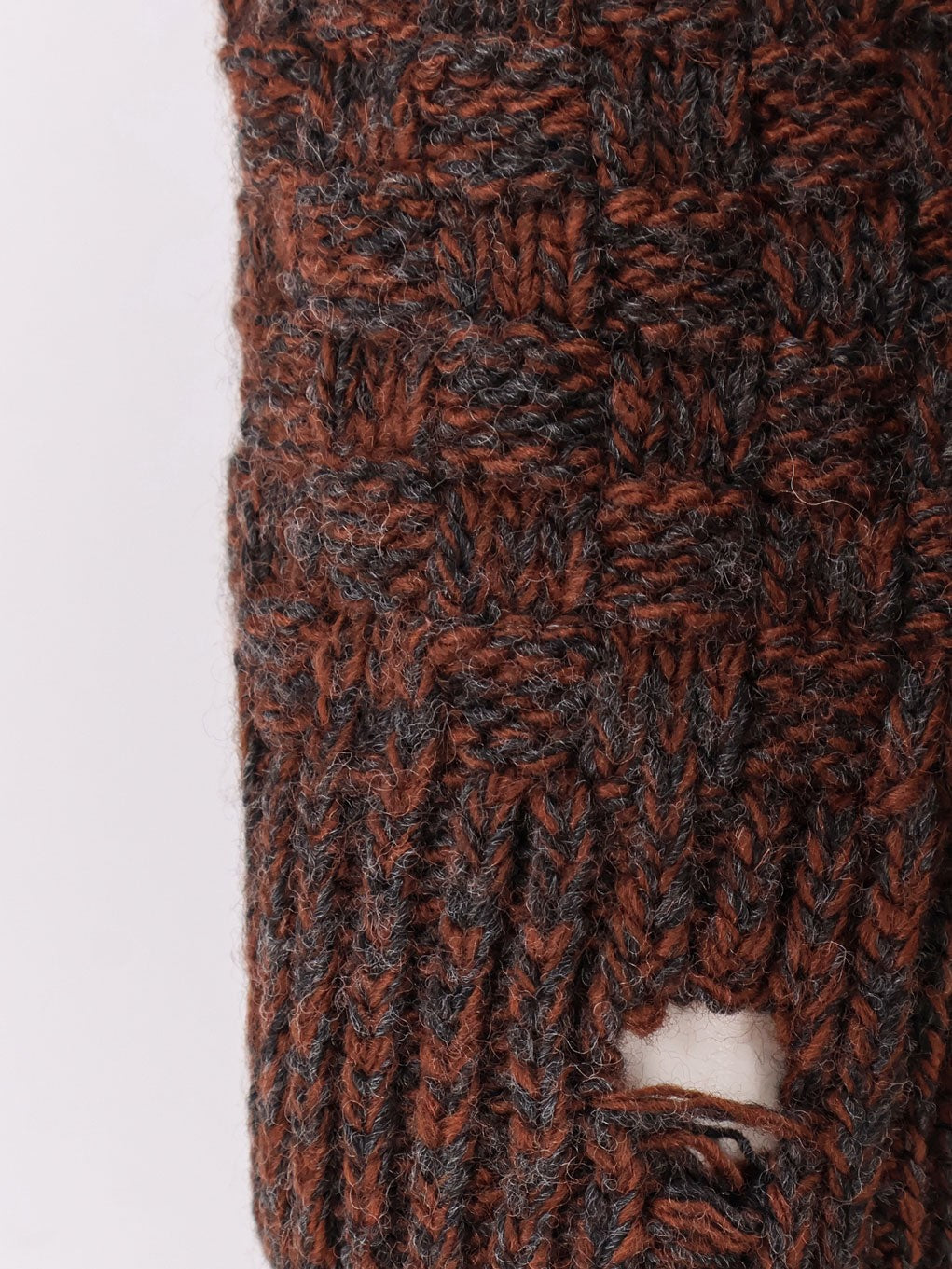 MM6 MAISON MARGIELA Wool blend sweater with distressed effect