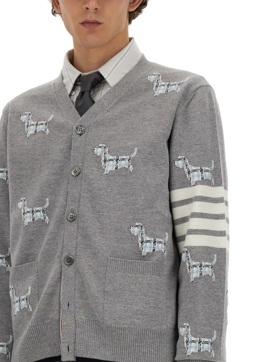 THOM BROWNE WOOL CARDIGAN