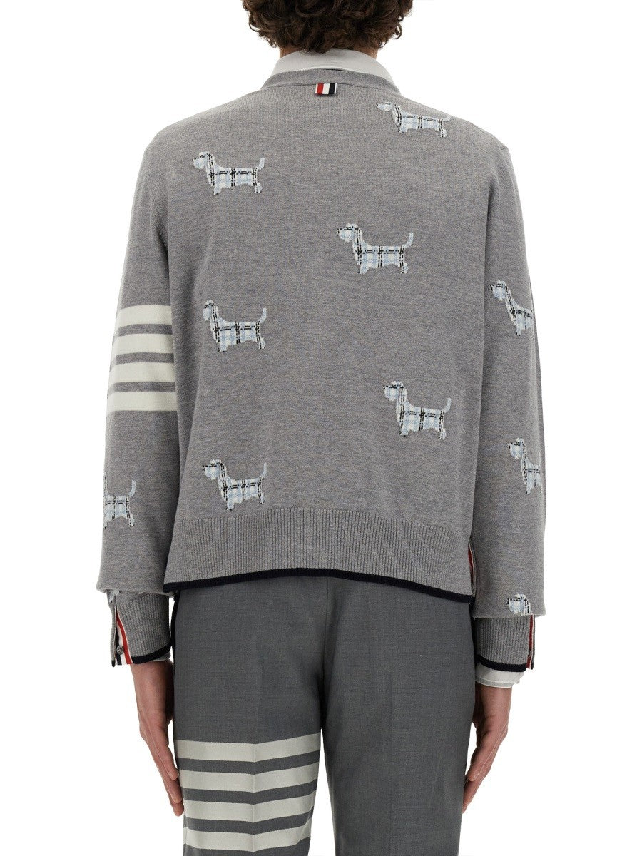 THOM BROWNE WOOL CARDIGAN