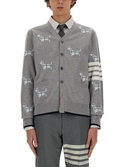 THOM BROWNE WOOL CARDIGAN