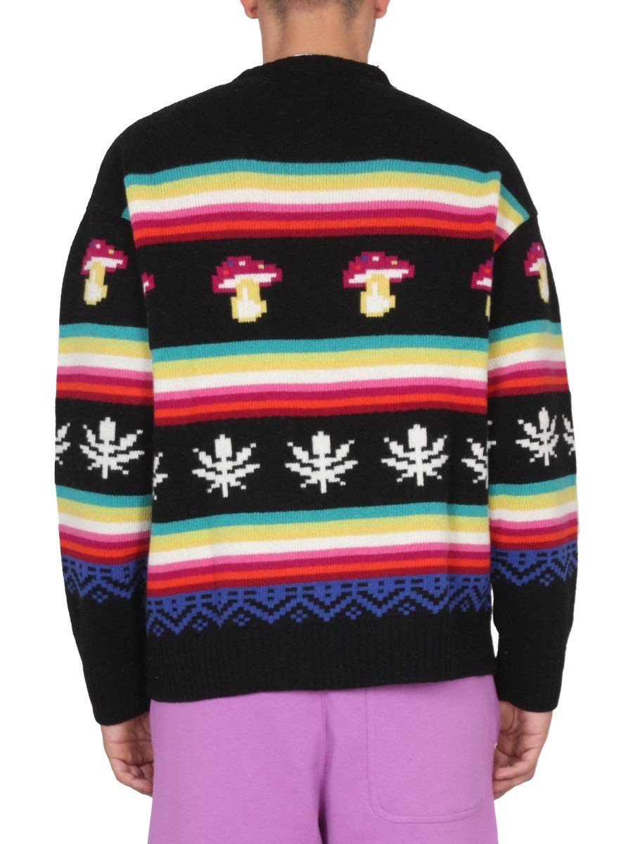 msgm WOOL CREW NECK SWEATER