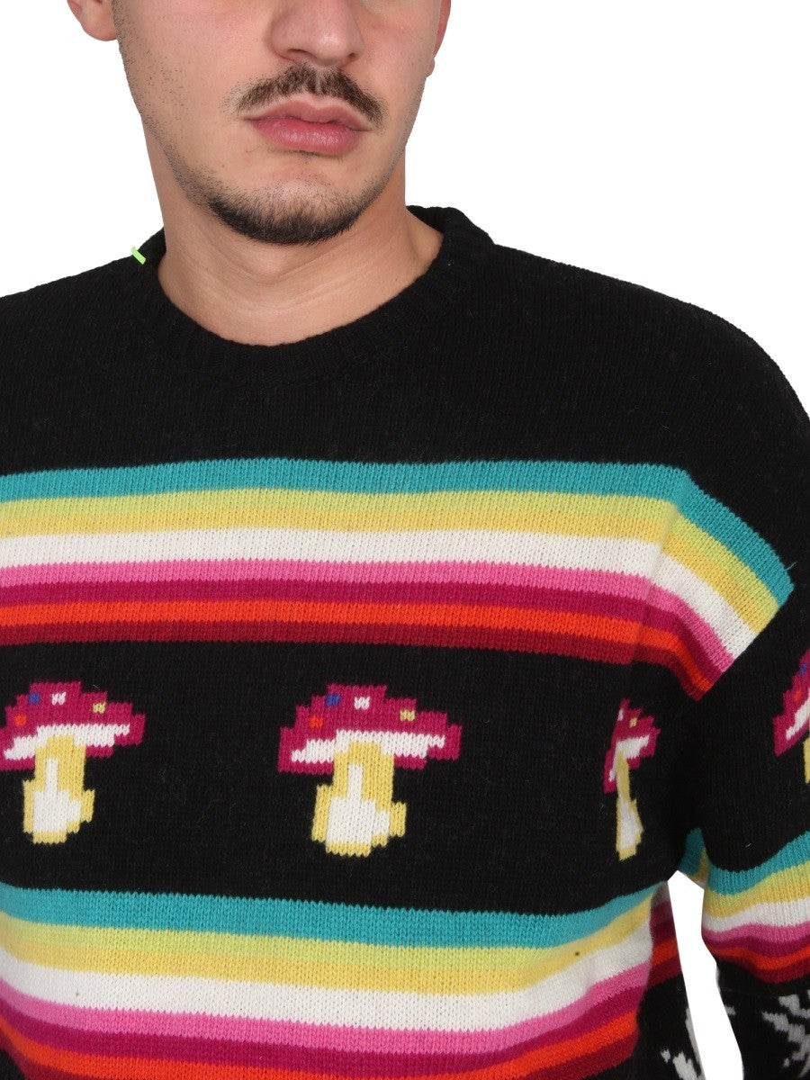 msgm WOOL CREW NECK SWEATER