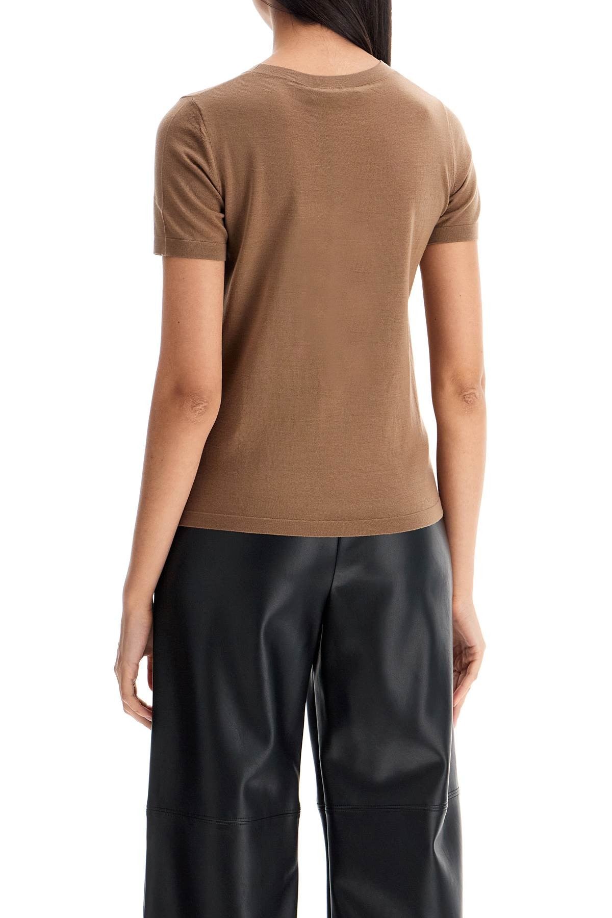 'S MAX MARA wool crewneck t-shirt made of