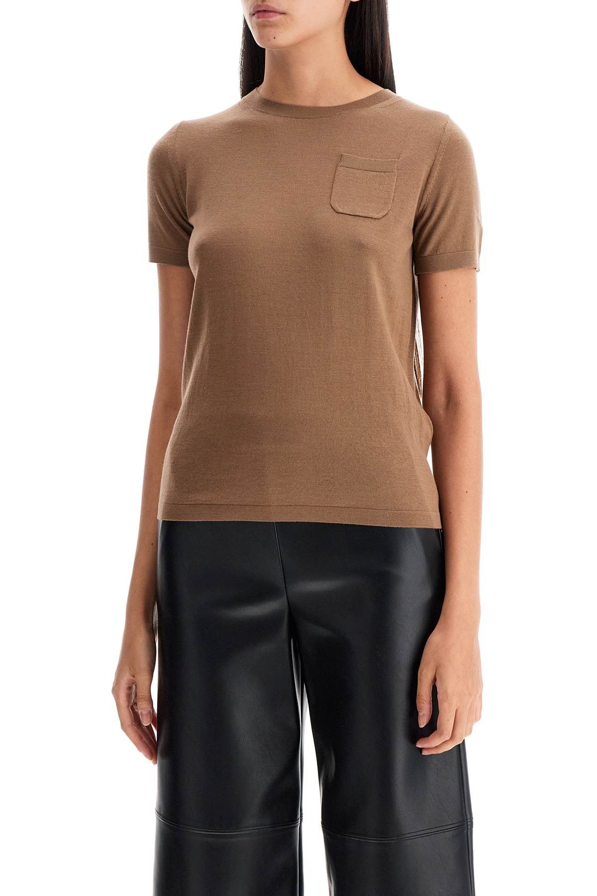 'S MAX MARA wool crewneck t-shirt made of