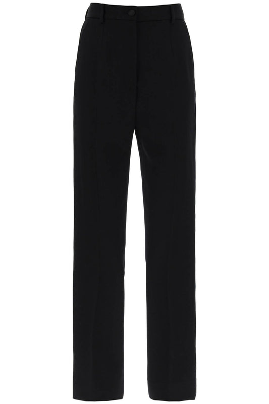 Dolce & Gabbana wool gabardine cigarette pants.