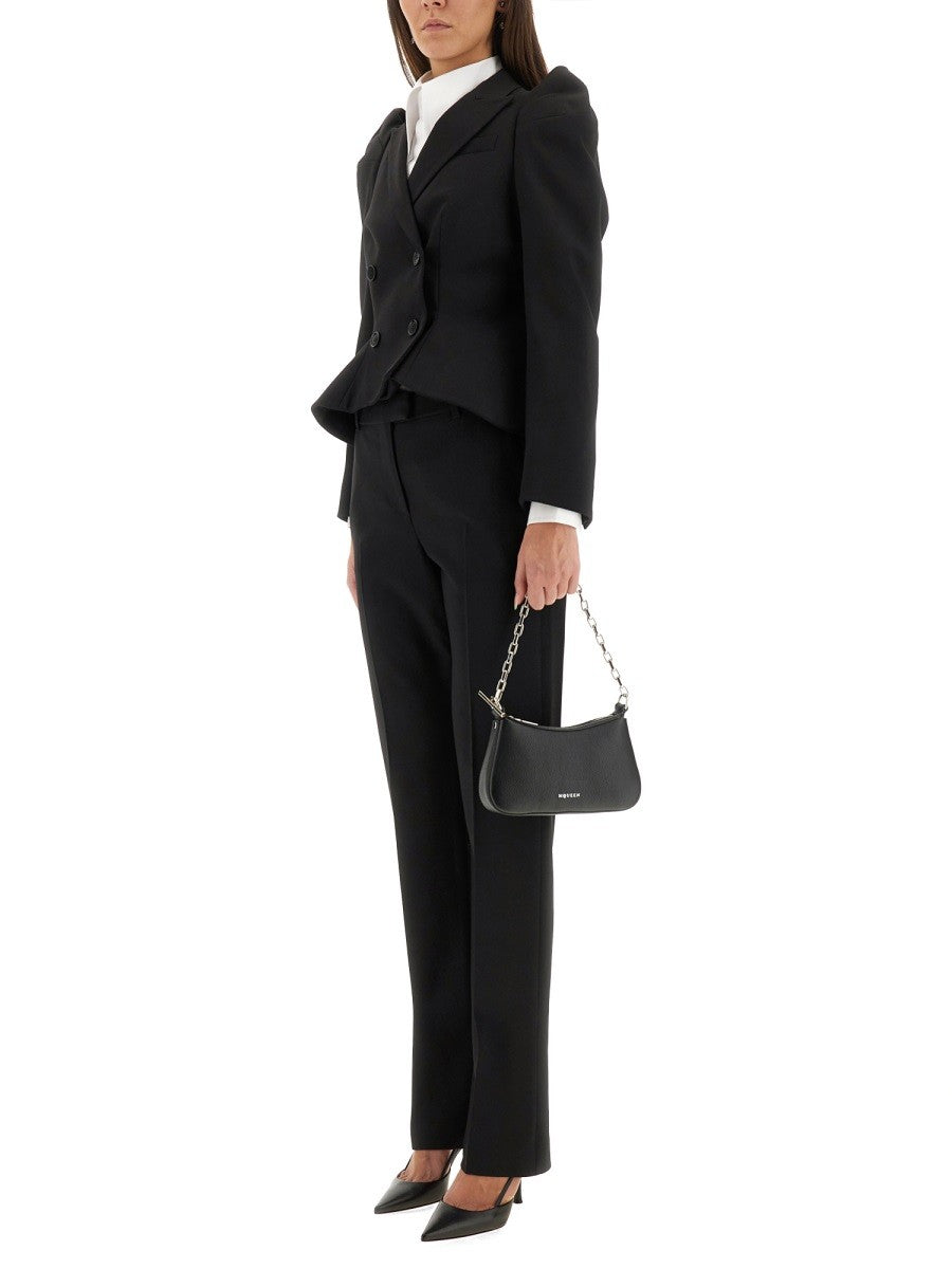 Alexander Mcqueen WOOL GABARDINE TAILORED PANTS