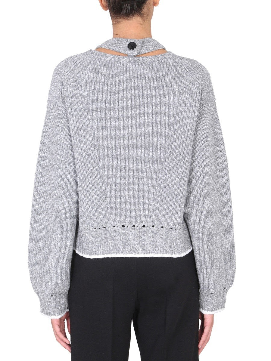 PROENZA SCHOULER WHITE LABEL WOOL JERSEY.