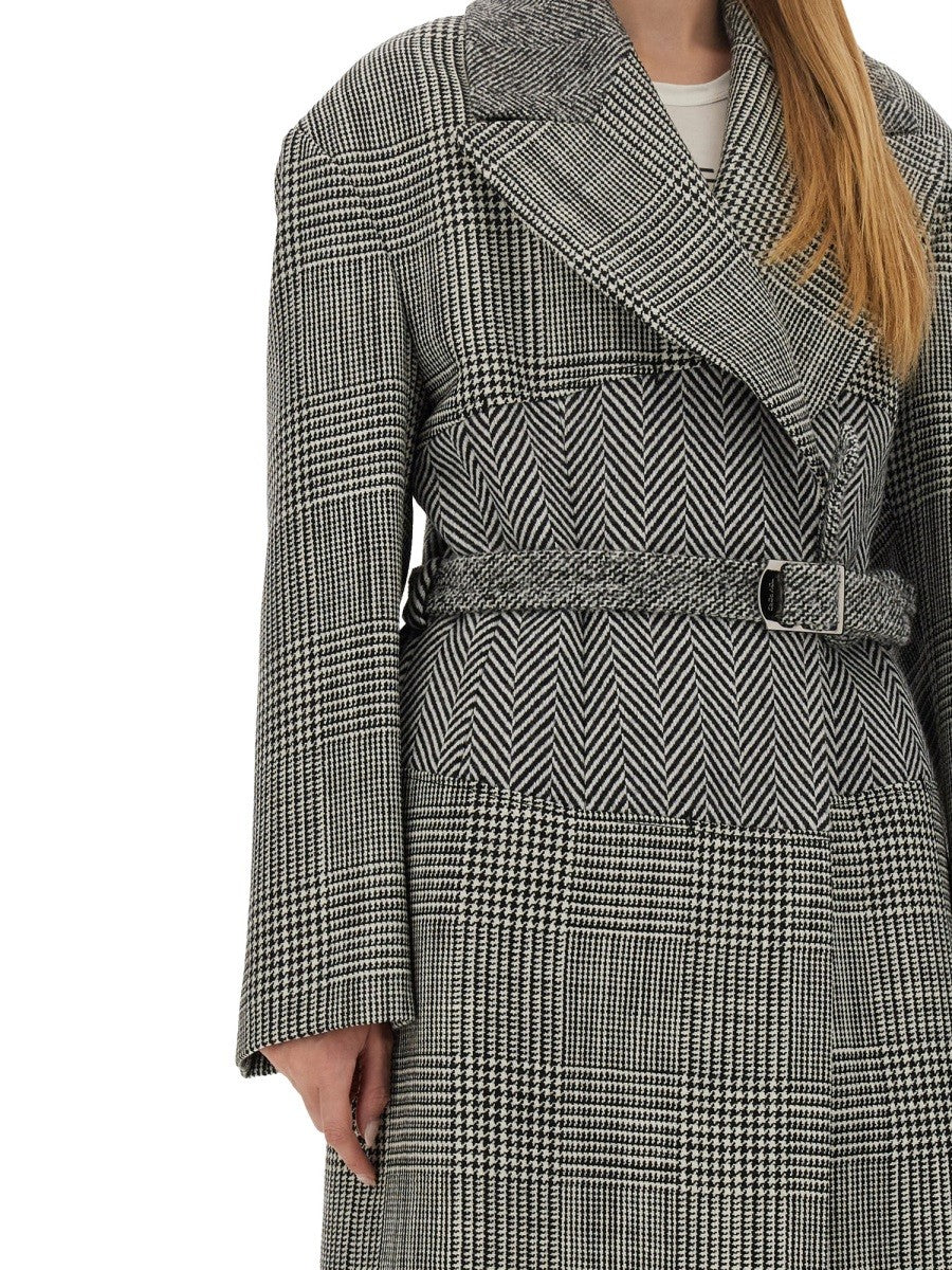 TOM FORD WOOL PATCHWORK COAT