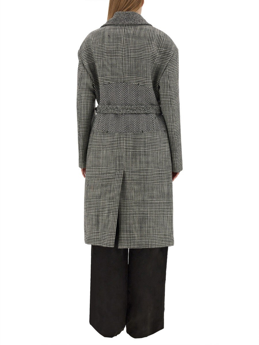 TOM FORD WOOL PATCHWORK COAT