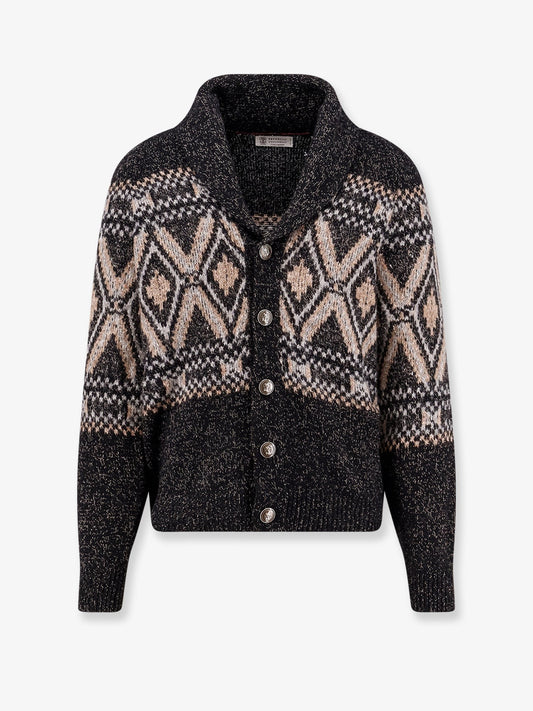 Brunello Cucinelli Wool, silk and cashmere cardigan