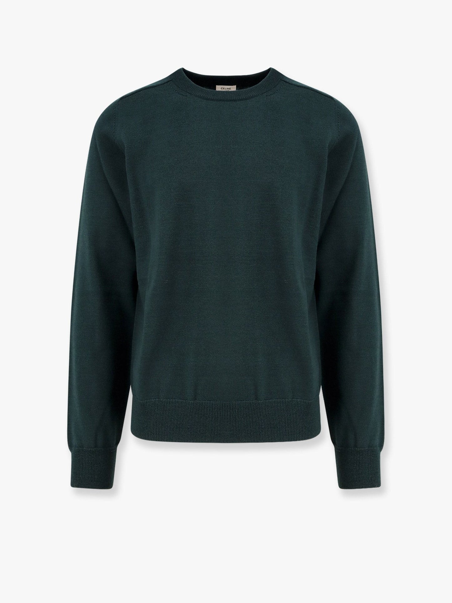 Celine Wool sweater with embroidered logo on the front