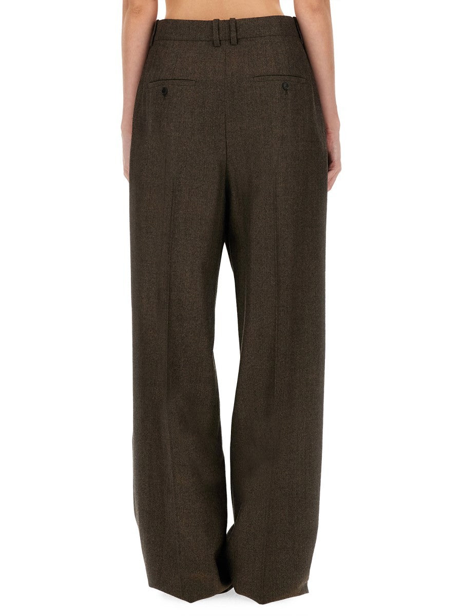 Saint Laurent WOOL WIDE LEG PANTS
