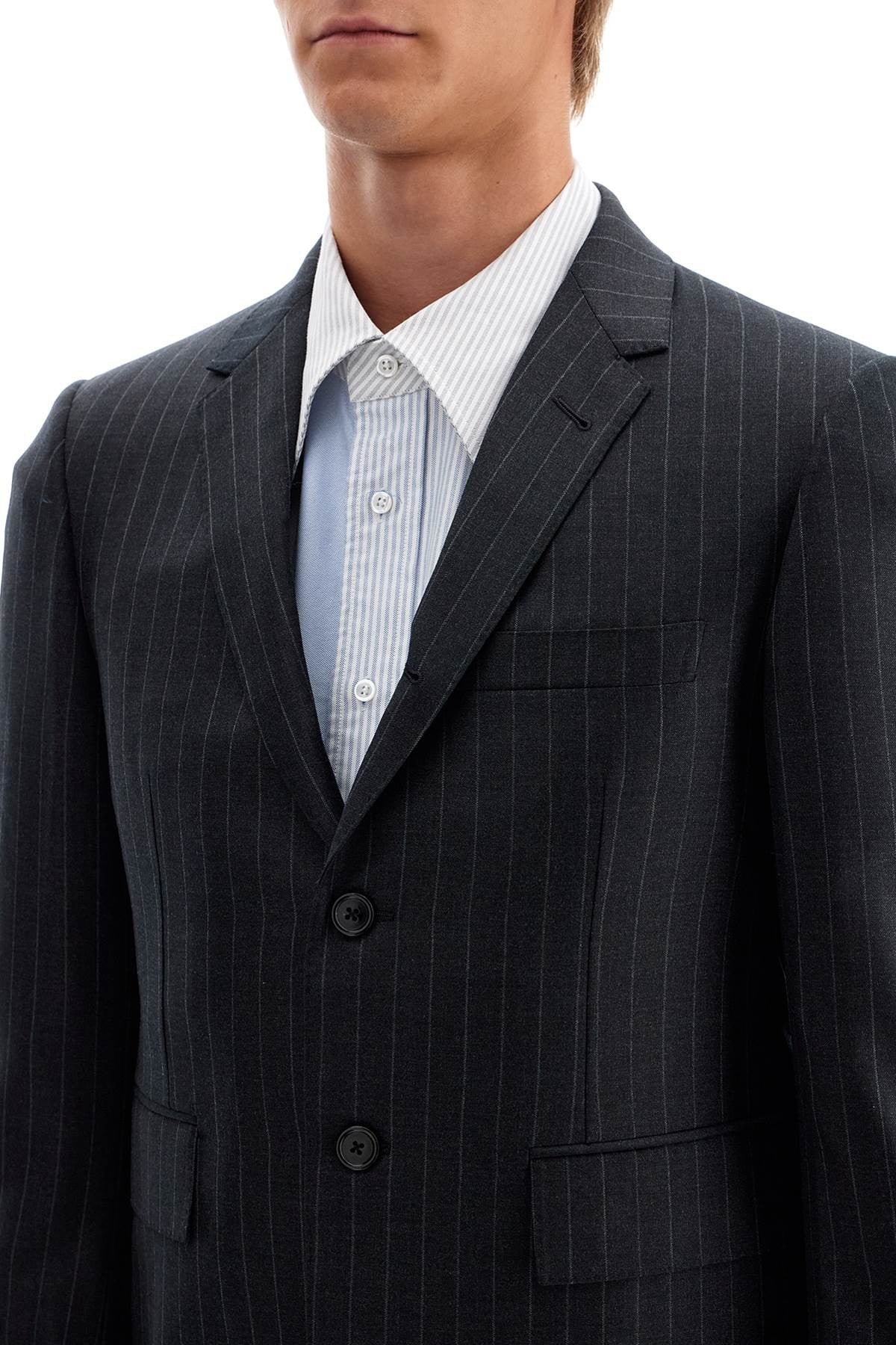 THOM BROWNE woolen pinstripe