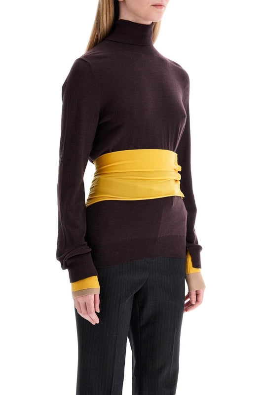 Fendi woolen sweater with sash