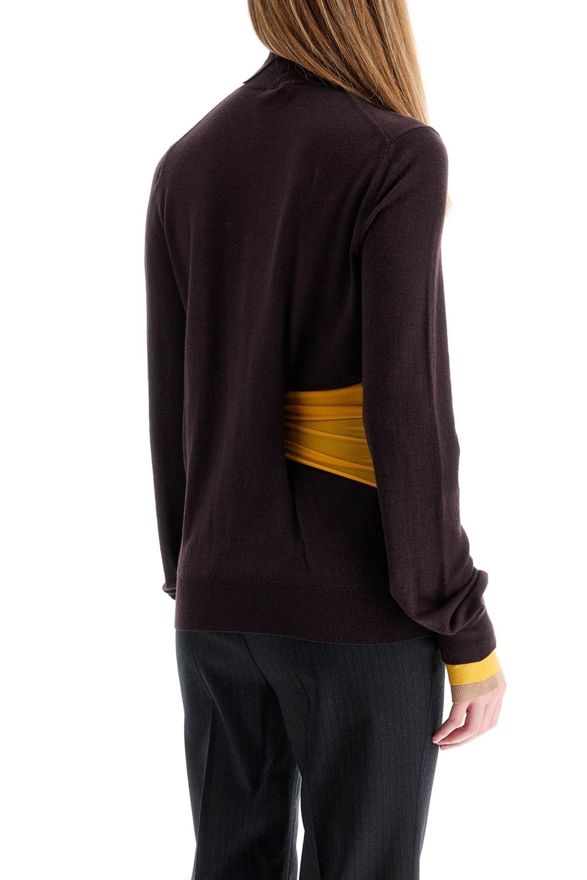 Fendi woolen sweater with sash