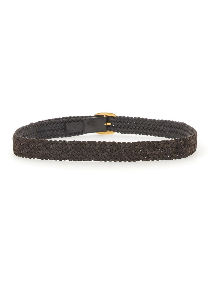 TOM FORD WOVEN LEATHER BELT