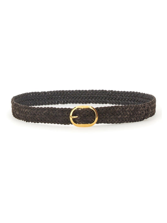 TOM FORD WOVEN LEATHER BELT