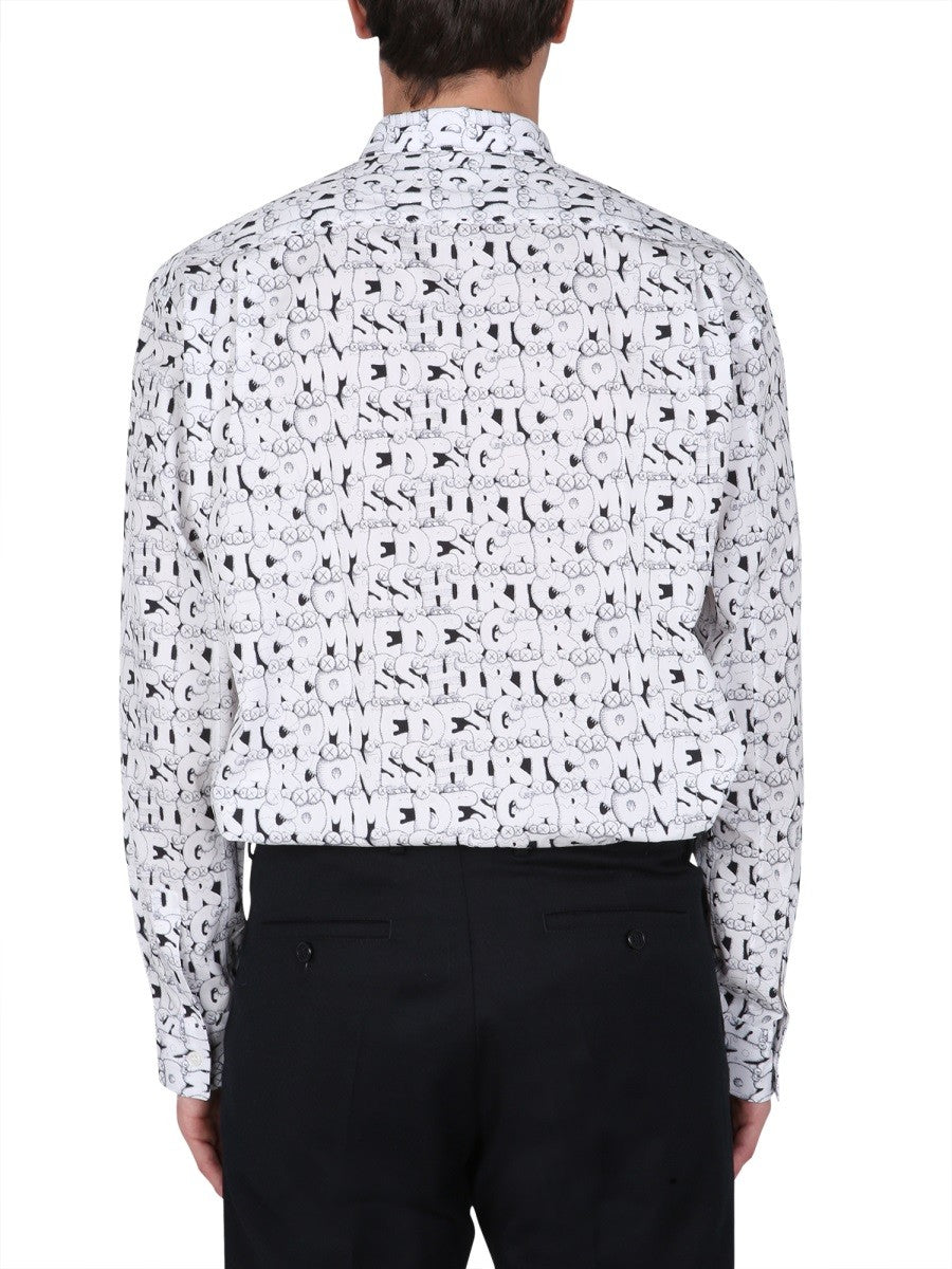 COMME DES GARCONS SHIRT X KAWS PRINT SHIRT