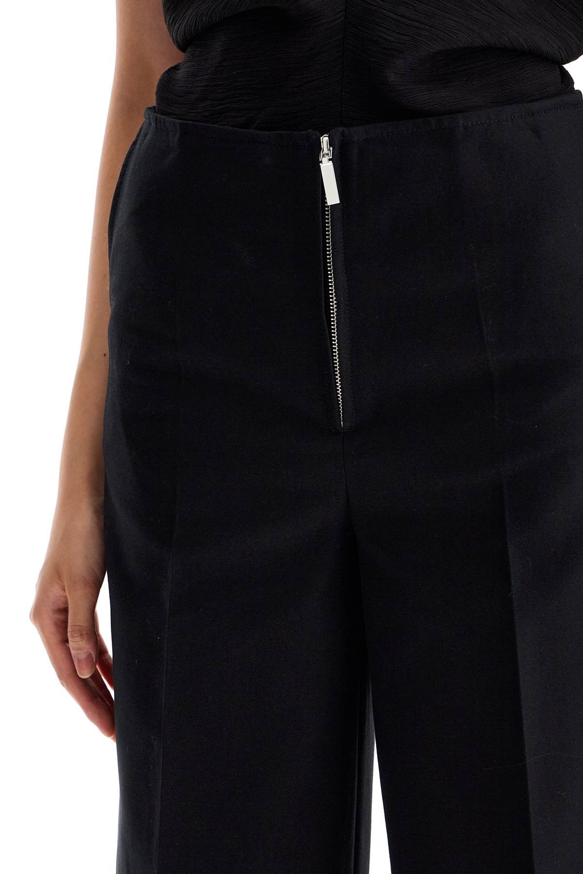 TOTEME zip-front wide trousers