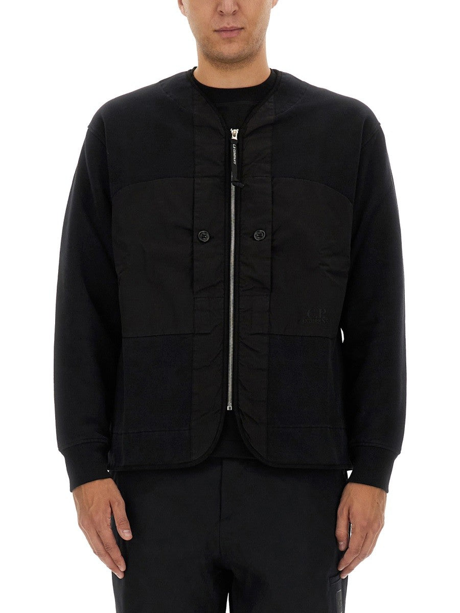 C.P. COMPANY ZIP SWEATSHIRT.