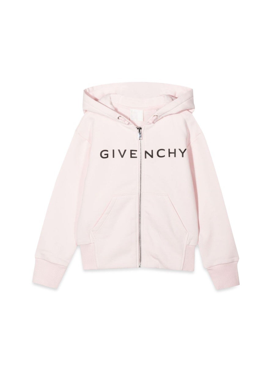 Givenchy ZIPPER HOODED CARDIGAN WITH LOGO